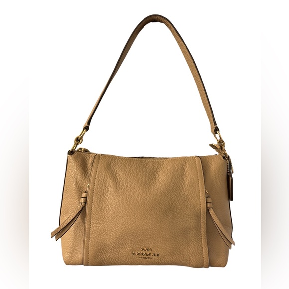 Small Marlon Coach Shoulder Bag Taupe - Picture 6 of 10